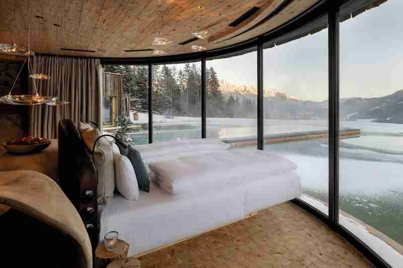 chalet con vista sulle Alpi