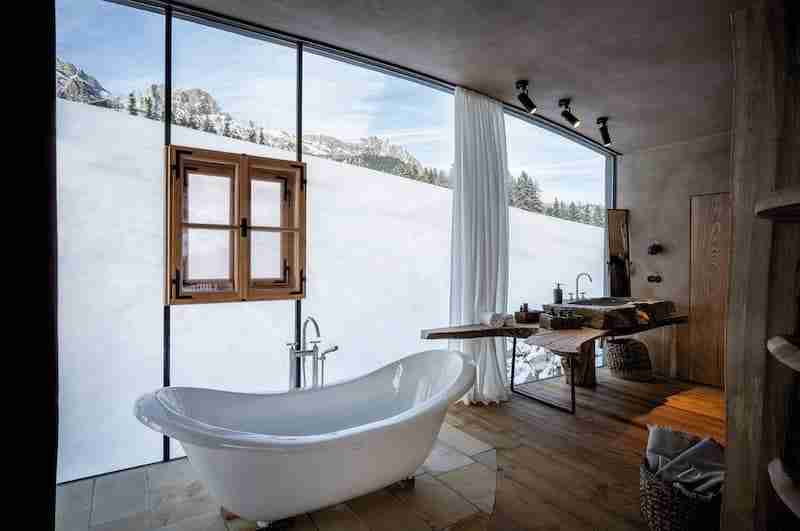 chalet con vista sulle Alpi