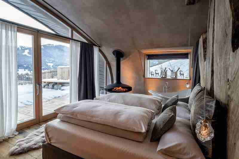 chalet con vista sulle Alpi